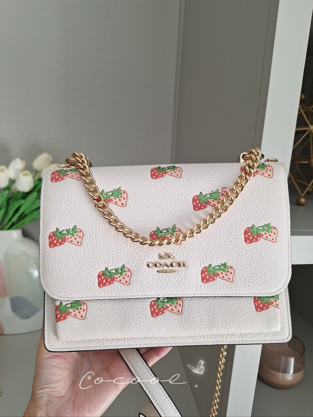 NEW! Coach Klare Crossbody With Strawberry Print CB599